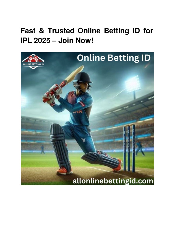 fast trusted online betting id for ipl 2025 join
