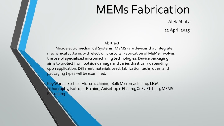 mems fabrication
