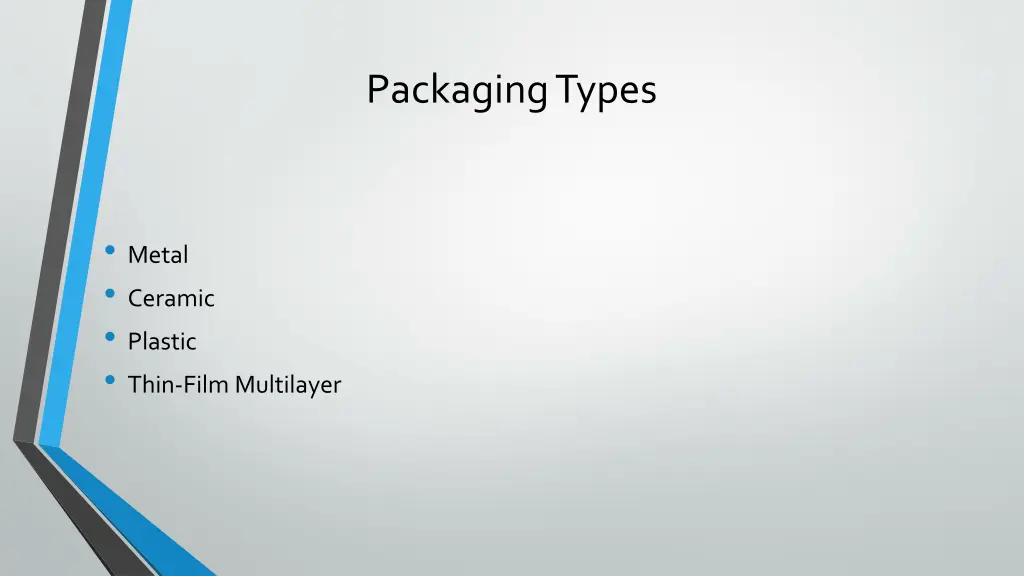 packaging types