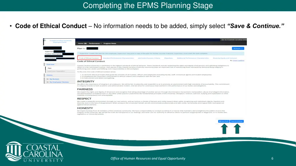 completing the epms planning stage 3