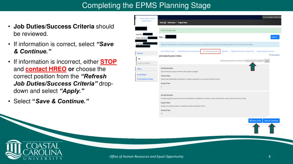 completing the epms planning stage 5