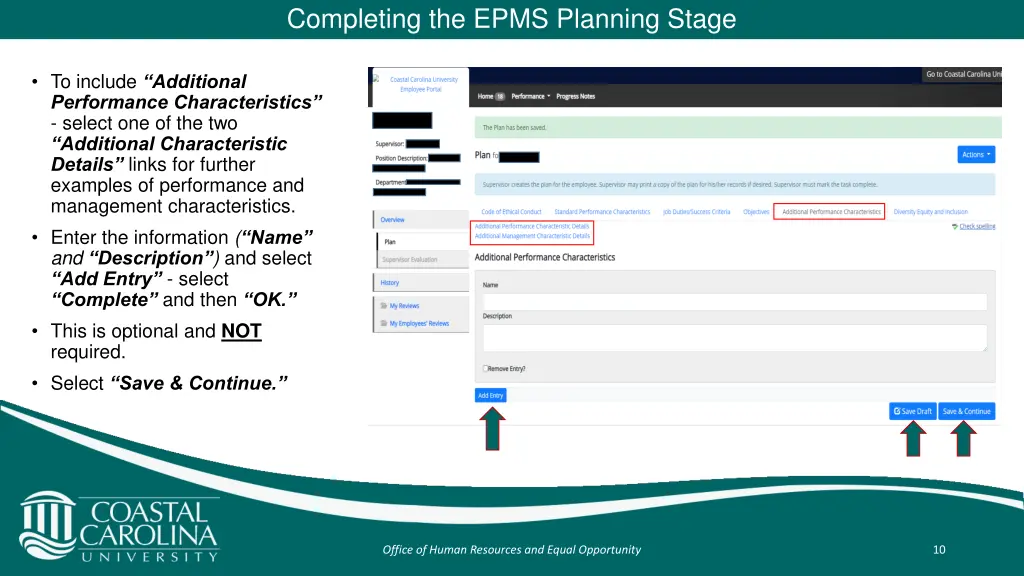 completing the epms planning stage 7