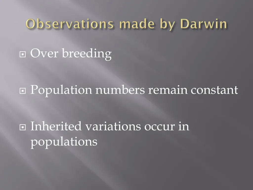 over breeding