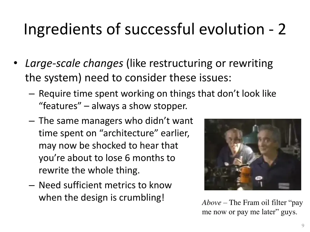 ingredients of successful evolution 2