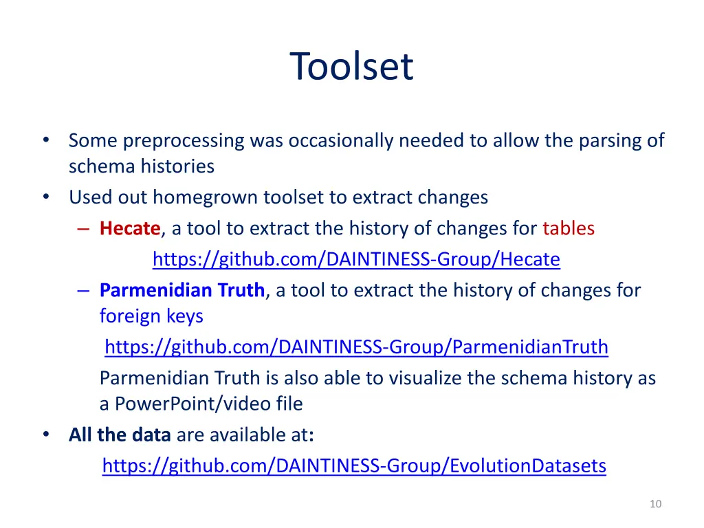 toolset