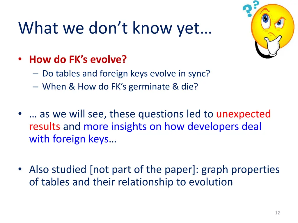 what we don t know yet