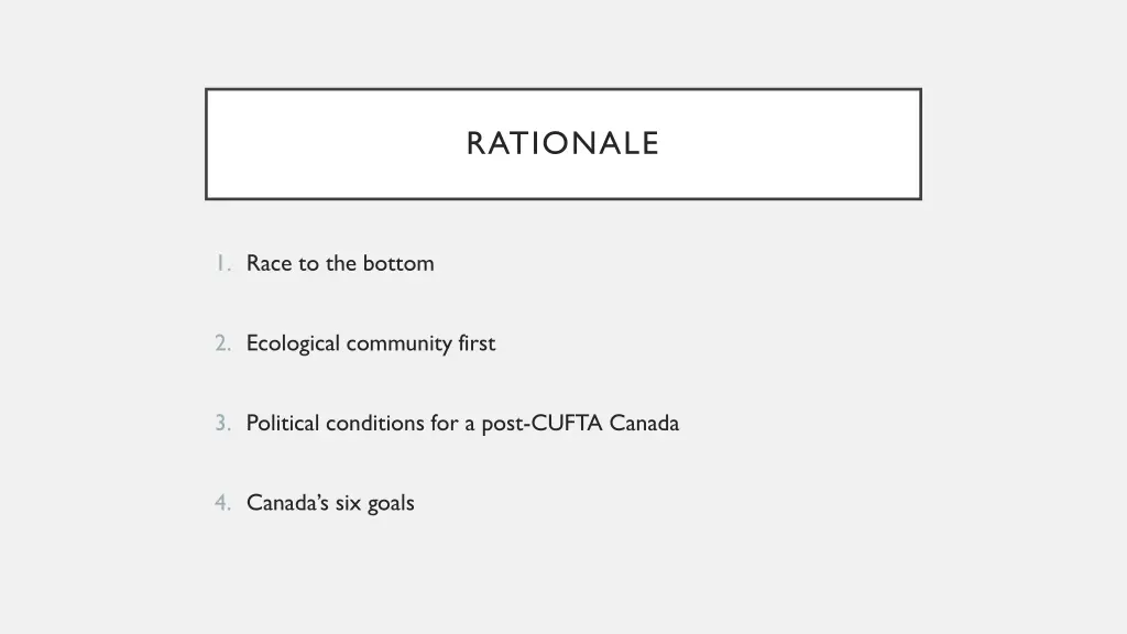 rationale