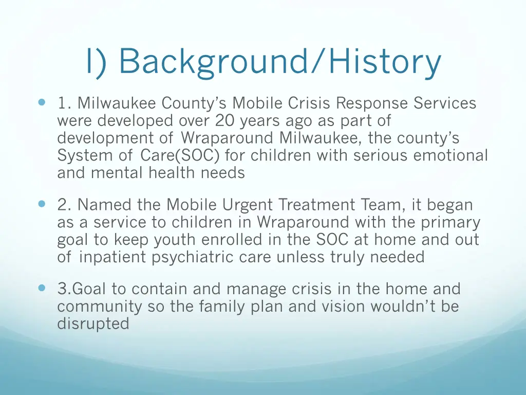 i background history