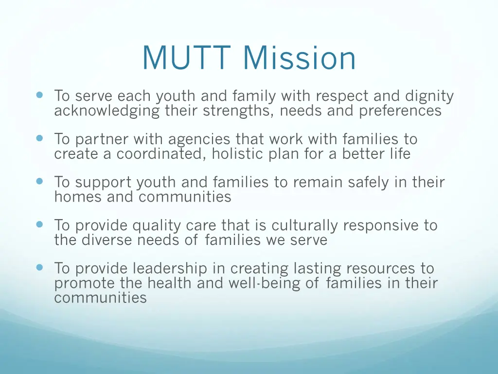 mutt mission