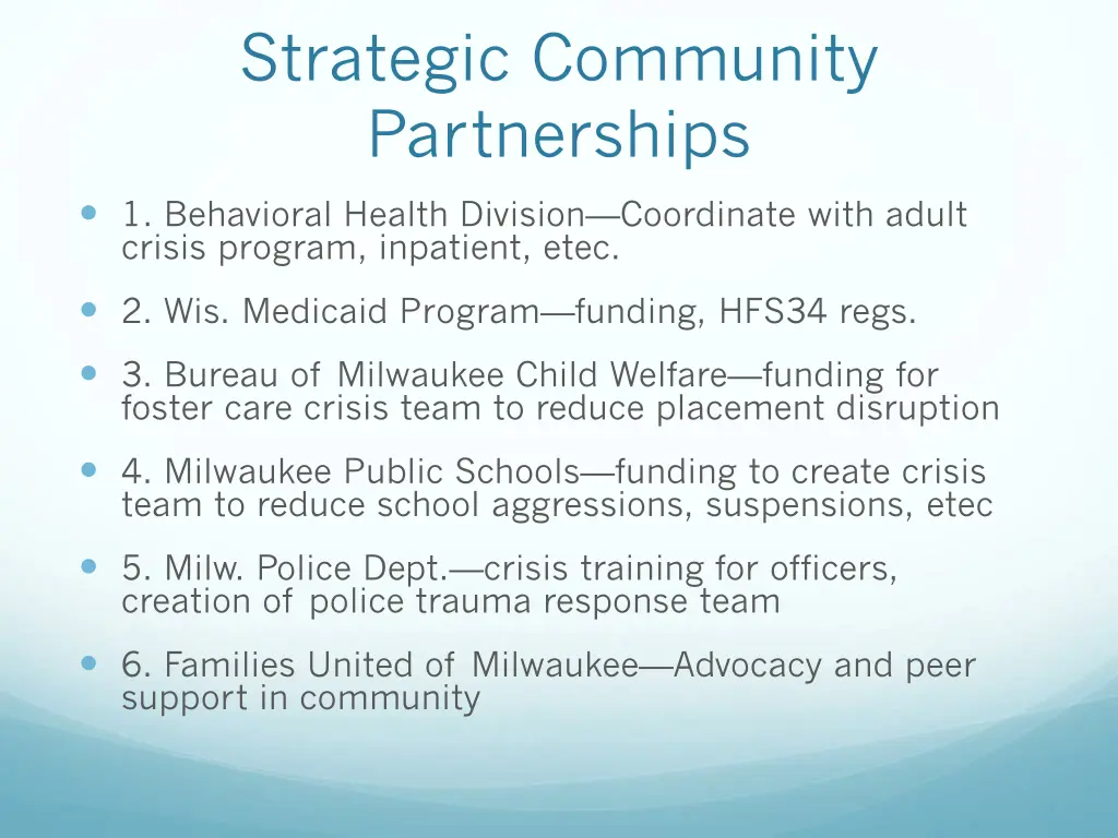 strategic community partnerships
