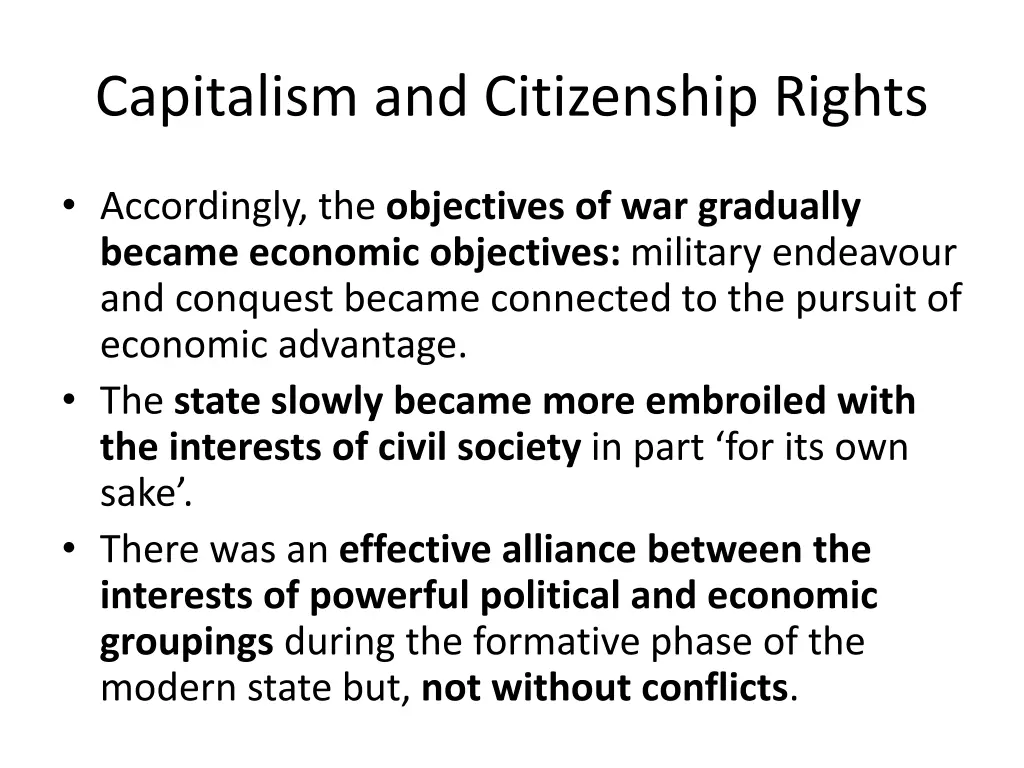 capitalism and citizenship rights