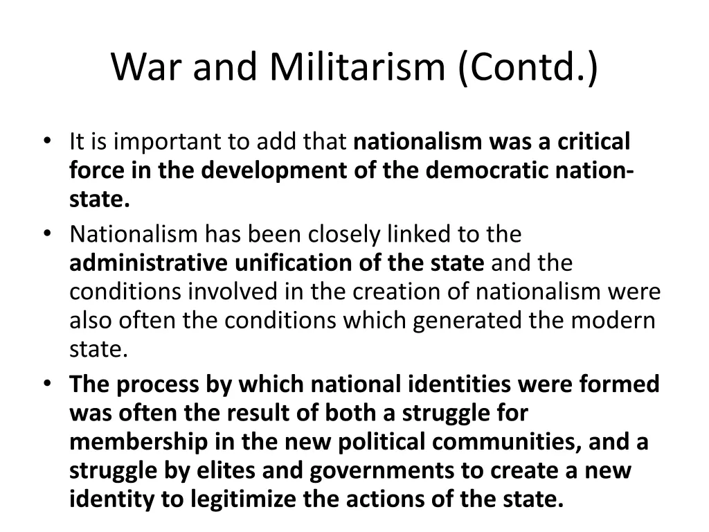 war and militarism contd 3