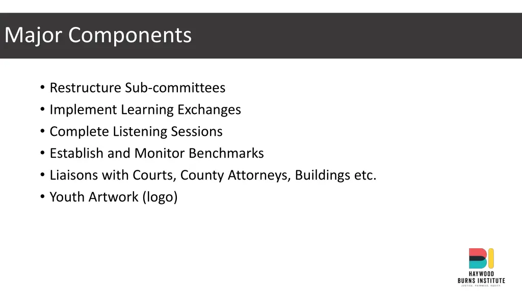 major components