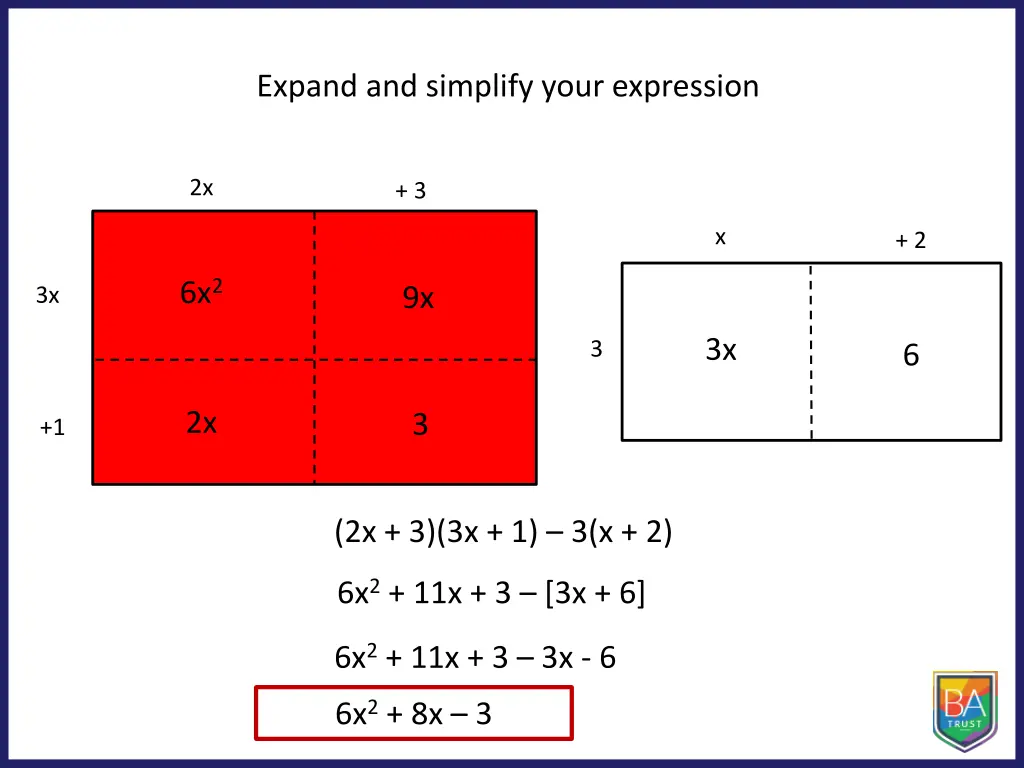 expand and simplify your expression