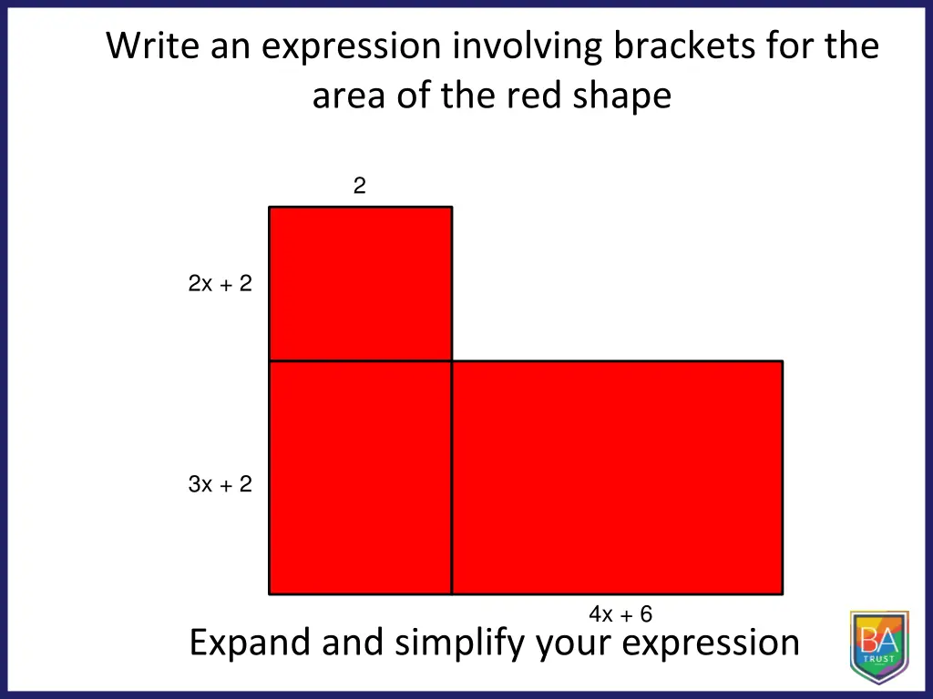 write an expression involving brackets 2