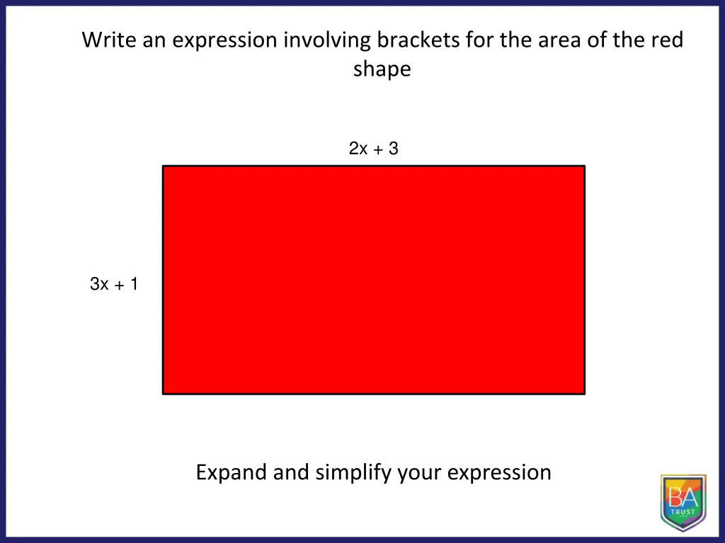 write an expression involving brackets 6