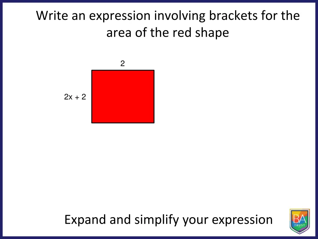 write an expression involving brackets