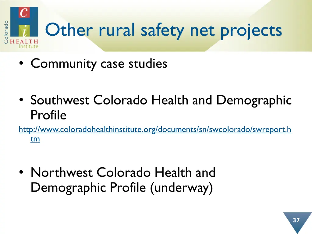 other rural safety net projects