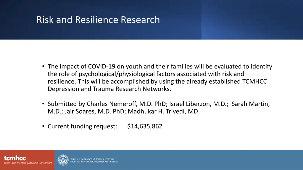 risk and resilience research