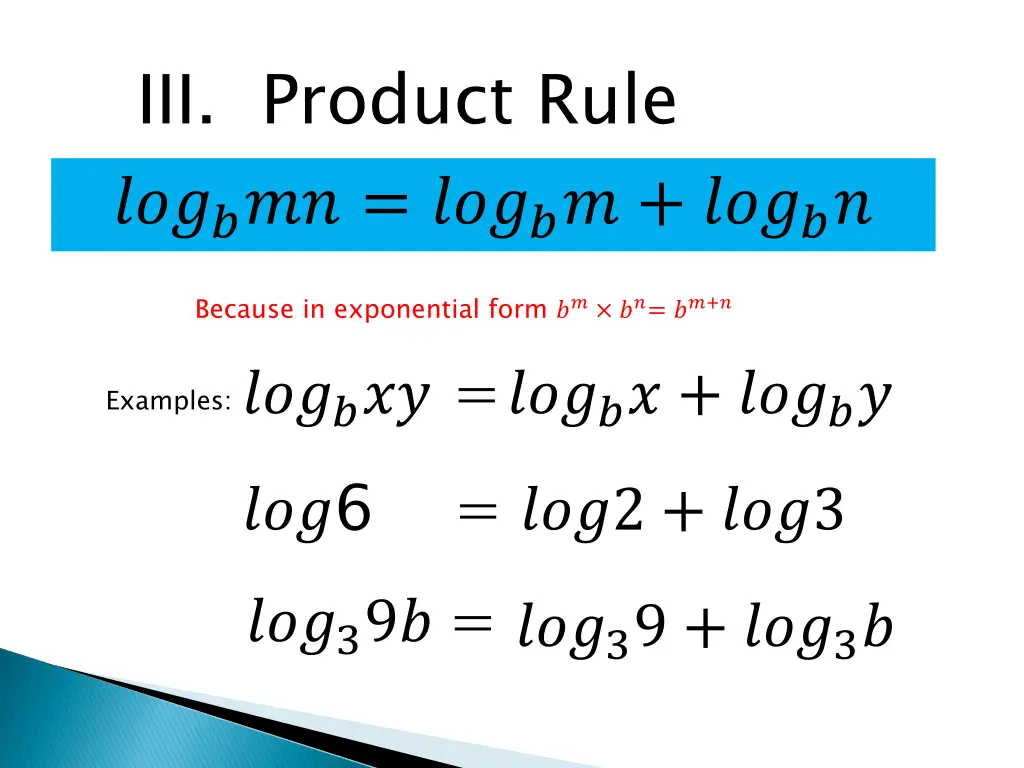 iii product rule