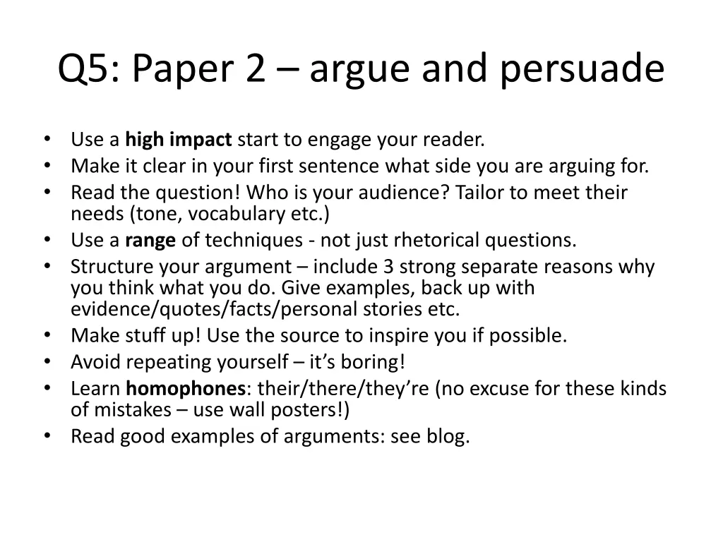 q5 paper 2 argue and persuade