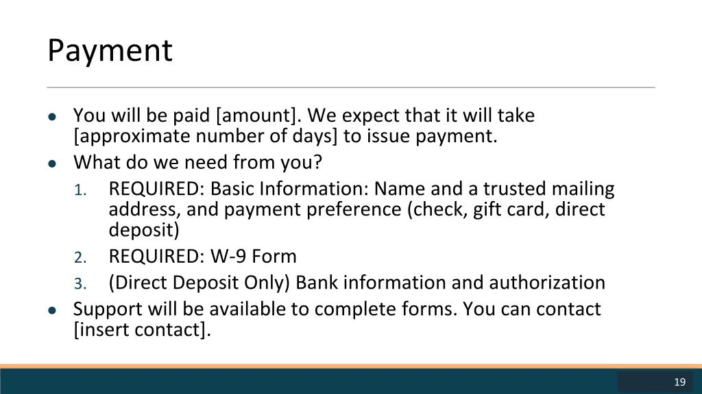 payment