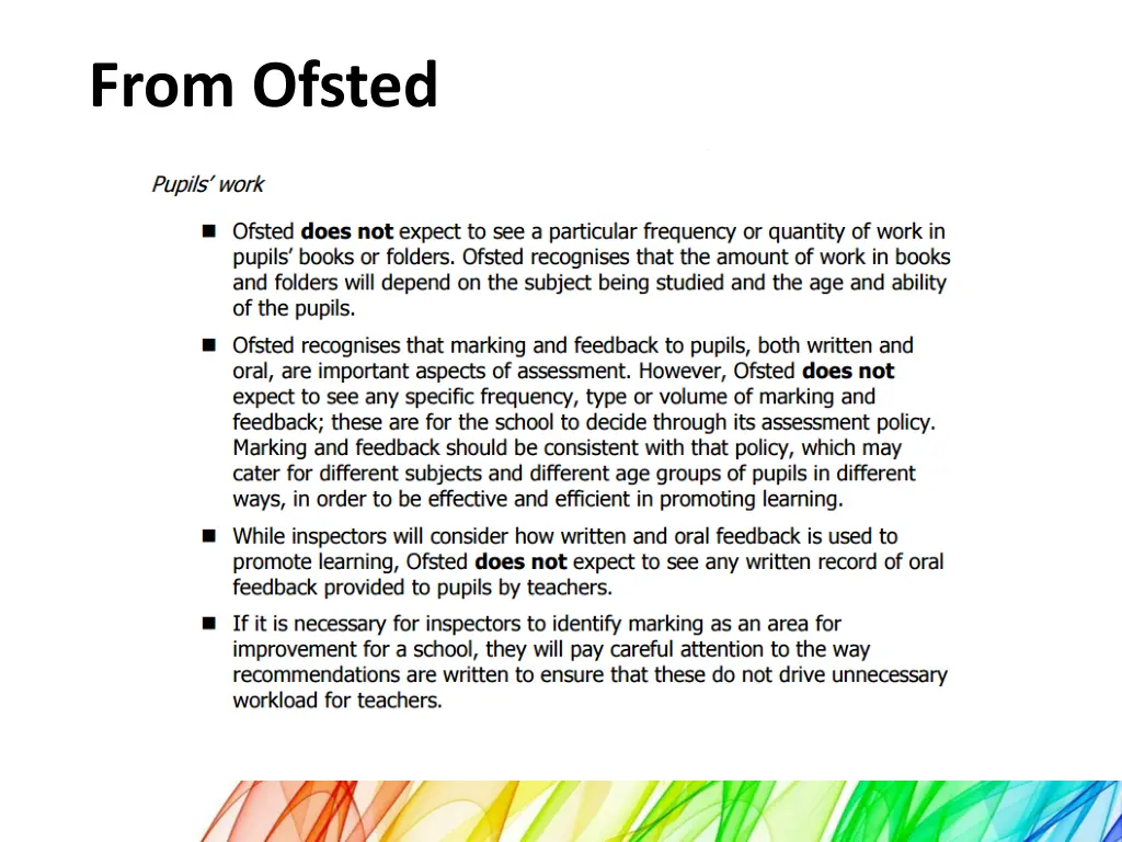 from ofsted