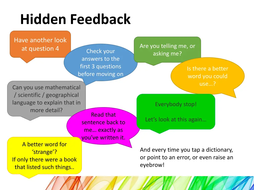 hidden feedback