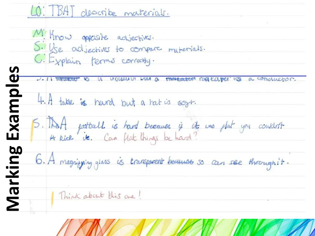 marking examples 2