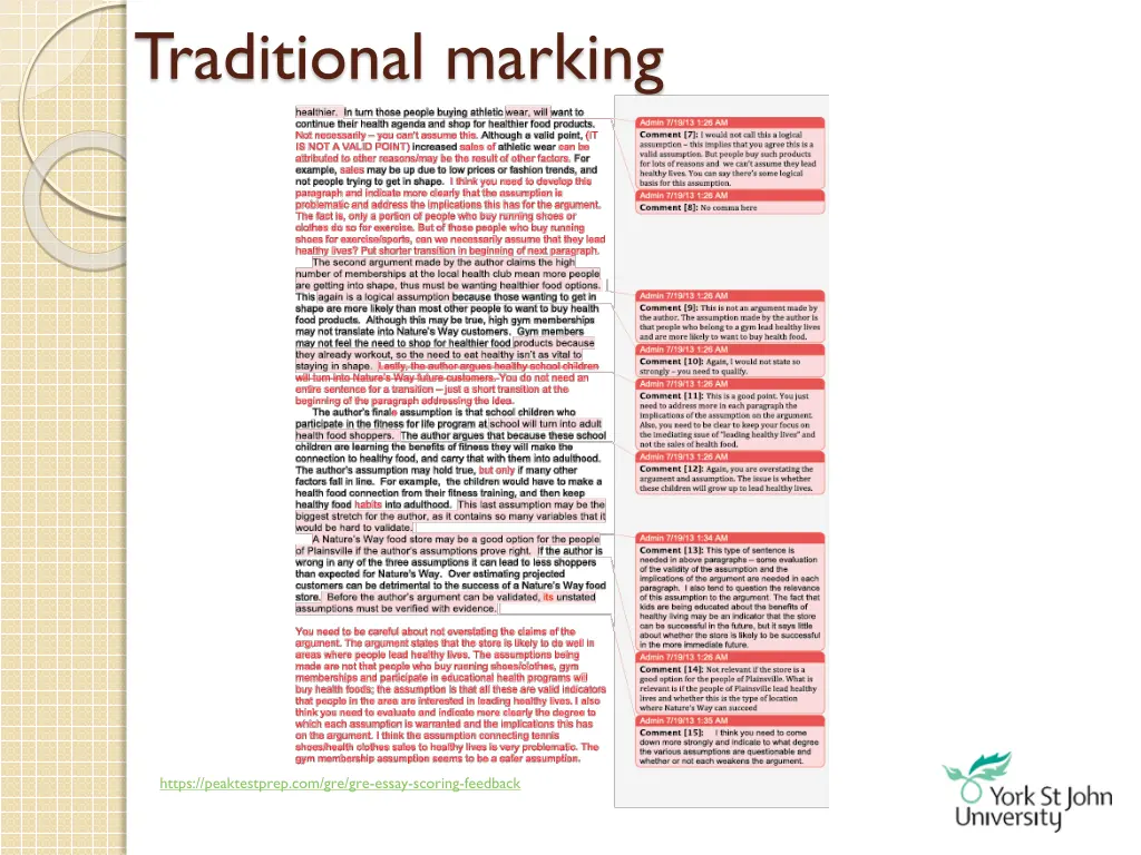 traditional marking 1