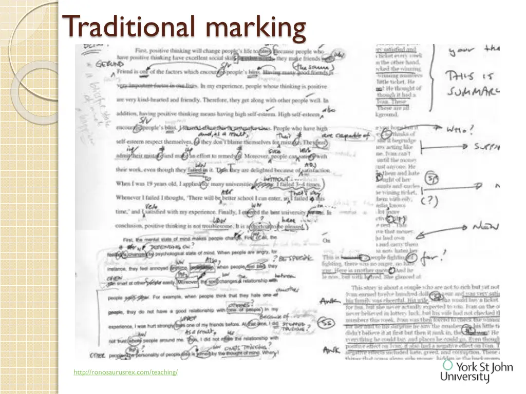 traditional marking