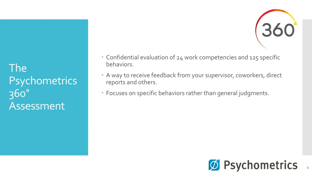 confidential evaluation of 24 work competencies