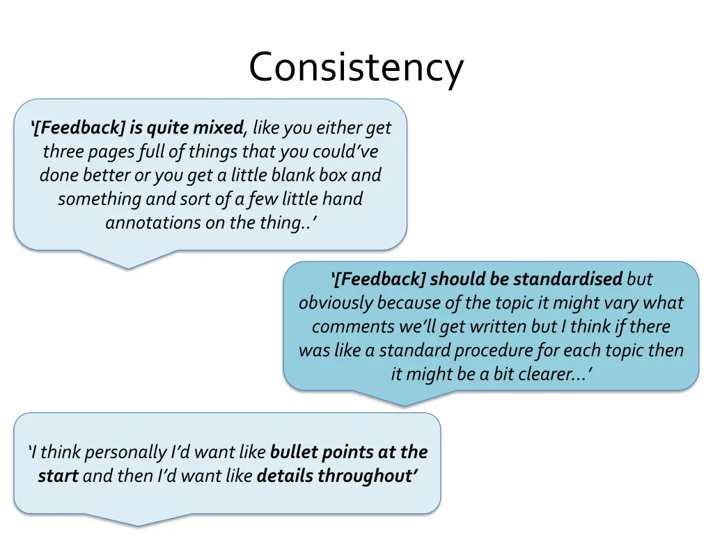 consistency