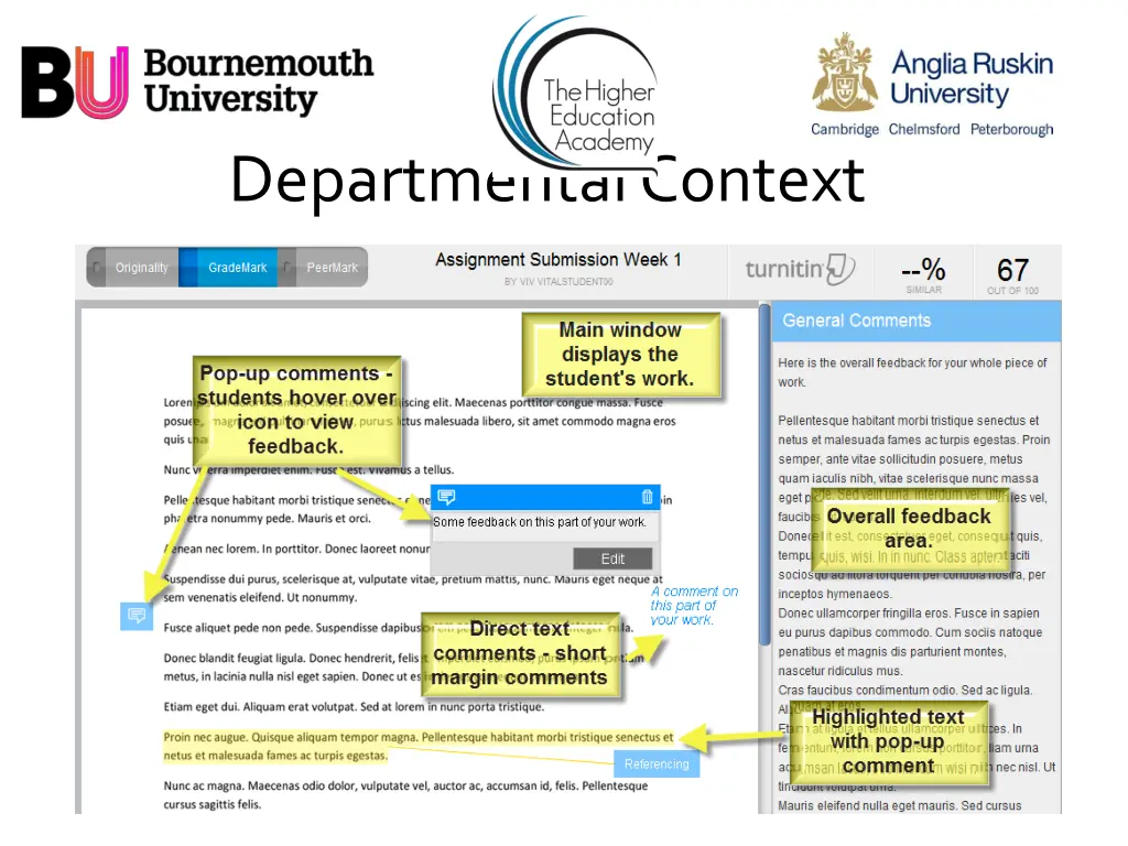 departmental context