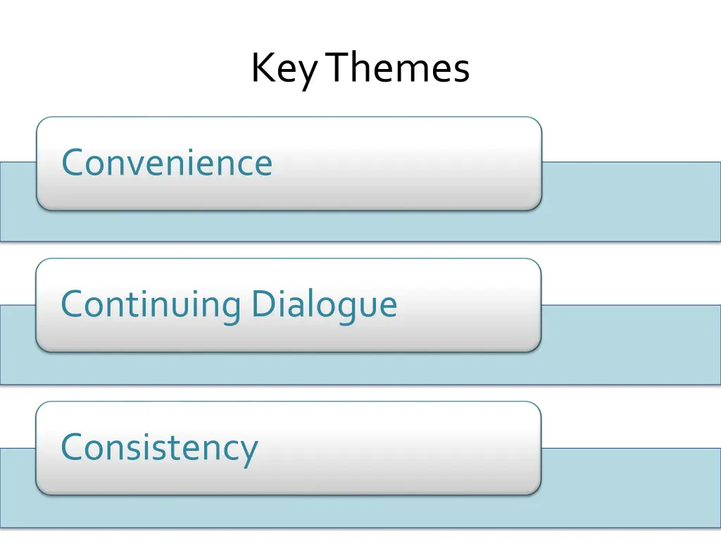 key themes