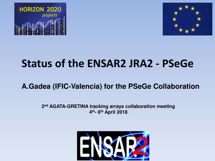 status of the ensar2 jra2 psege