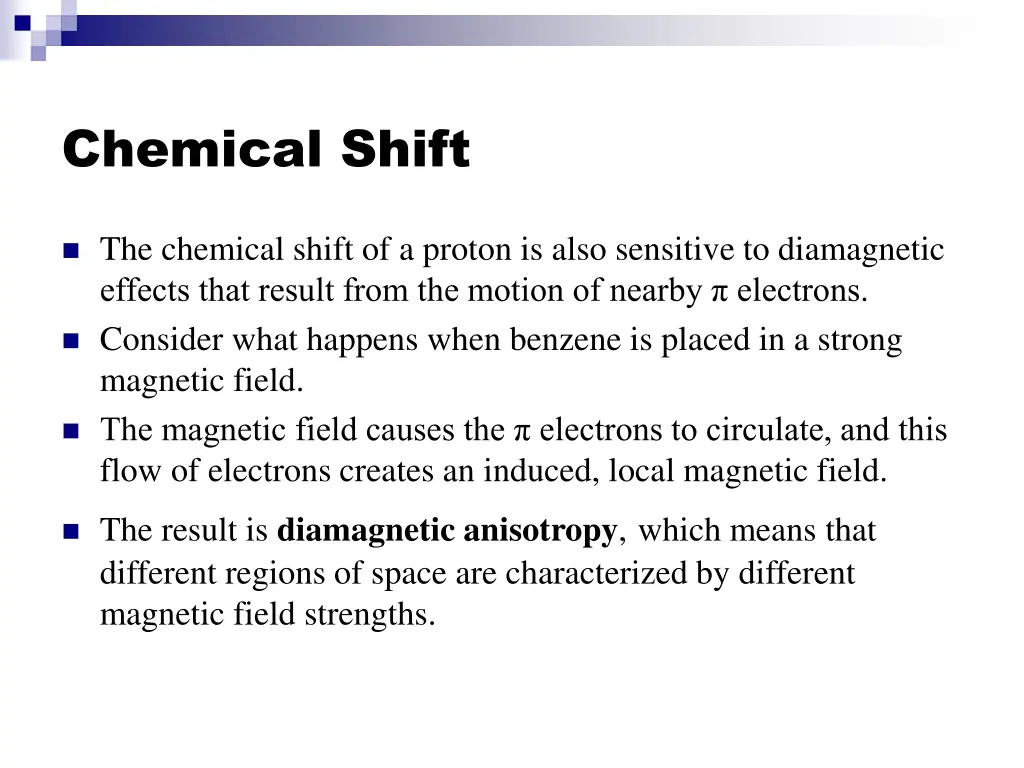 chemical shift 12
