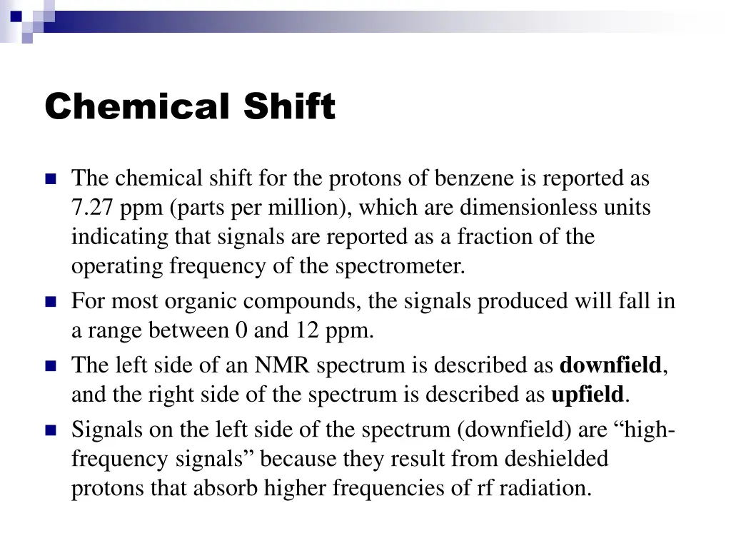 chemical shift 4