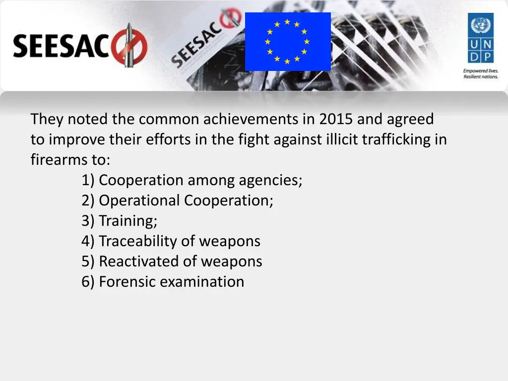 they noted the common achievements in 2015