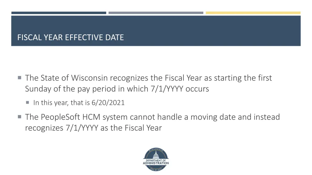fiscal year effective date