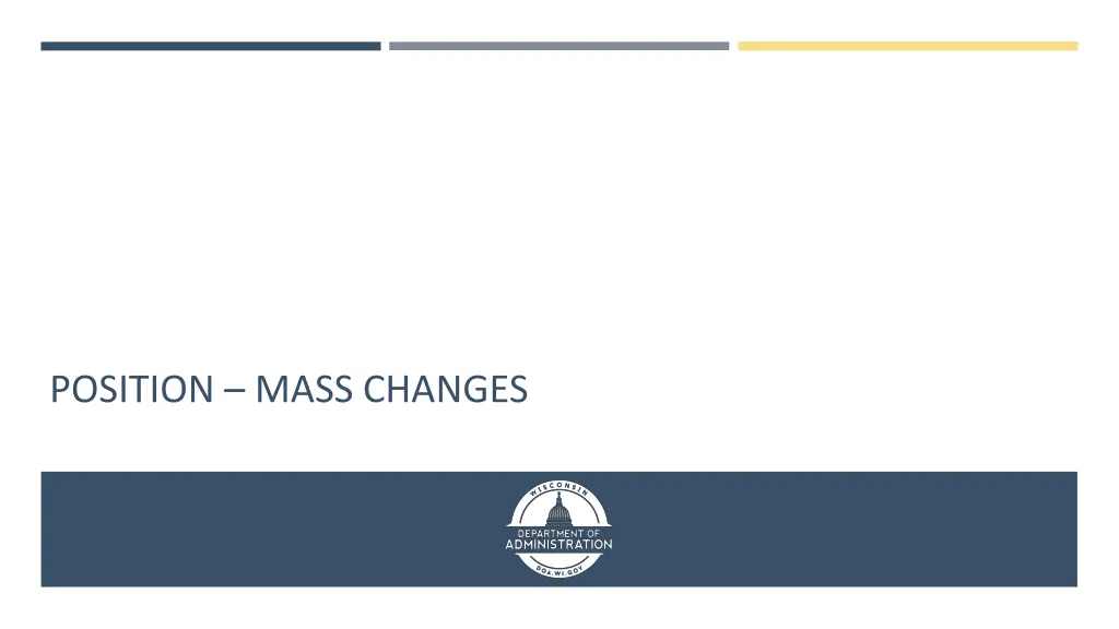 position mass changes