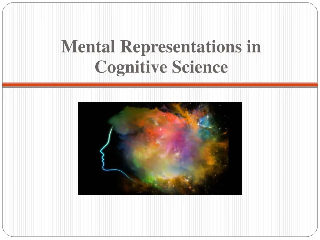 mental representations in cognitive science