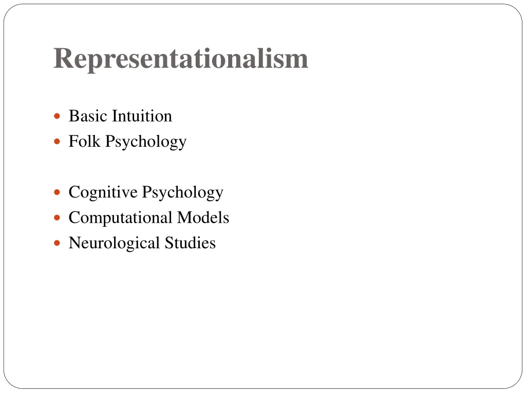 representationalism 1