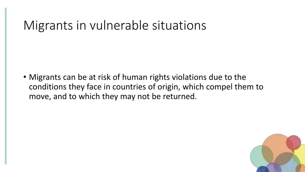 migrants in vulnerable situations