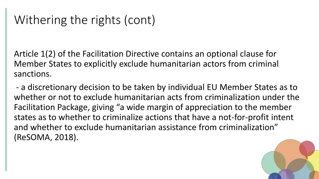 withering the rights cont