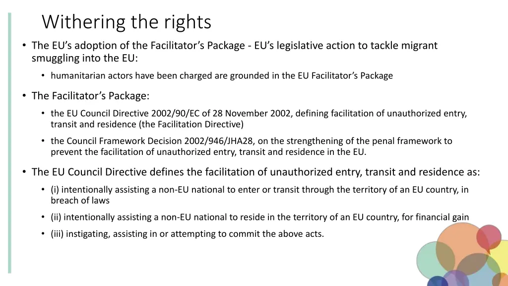 withering the rights the eu s adoption