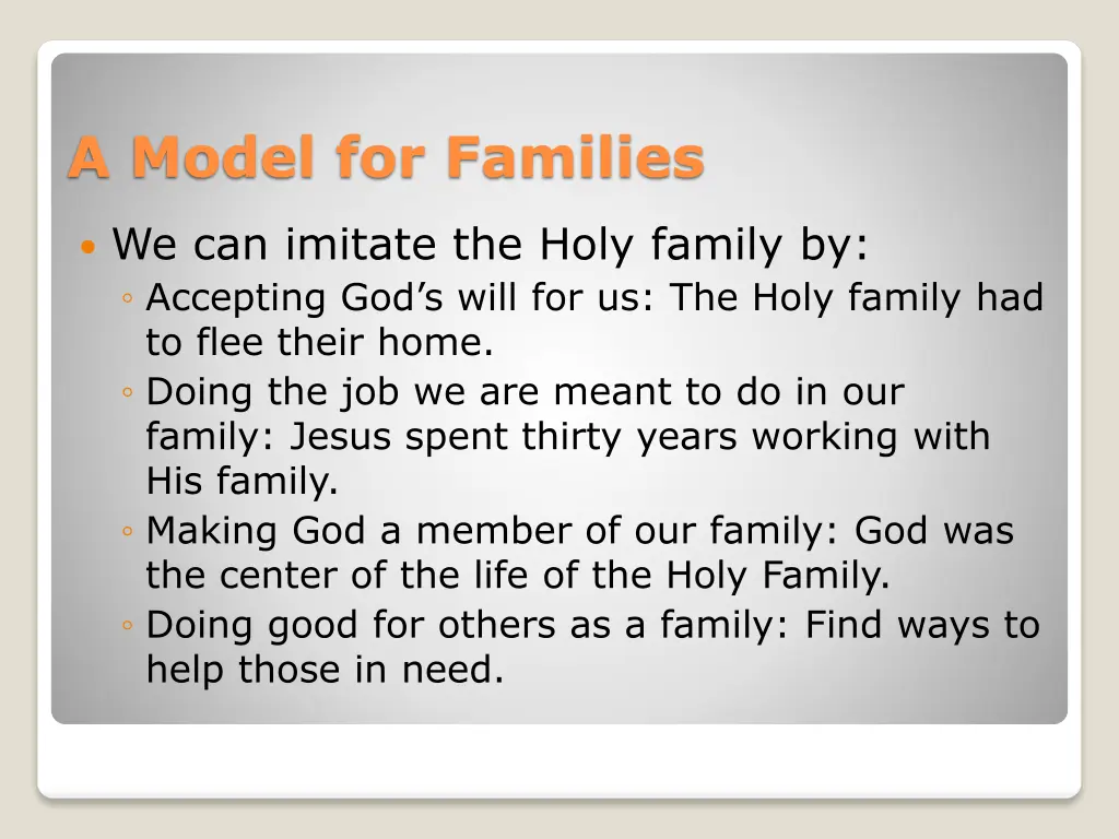 a model for families