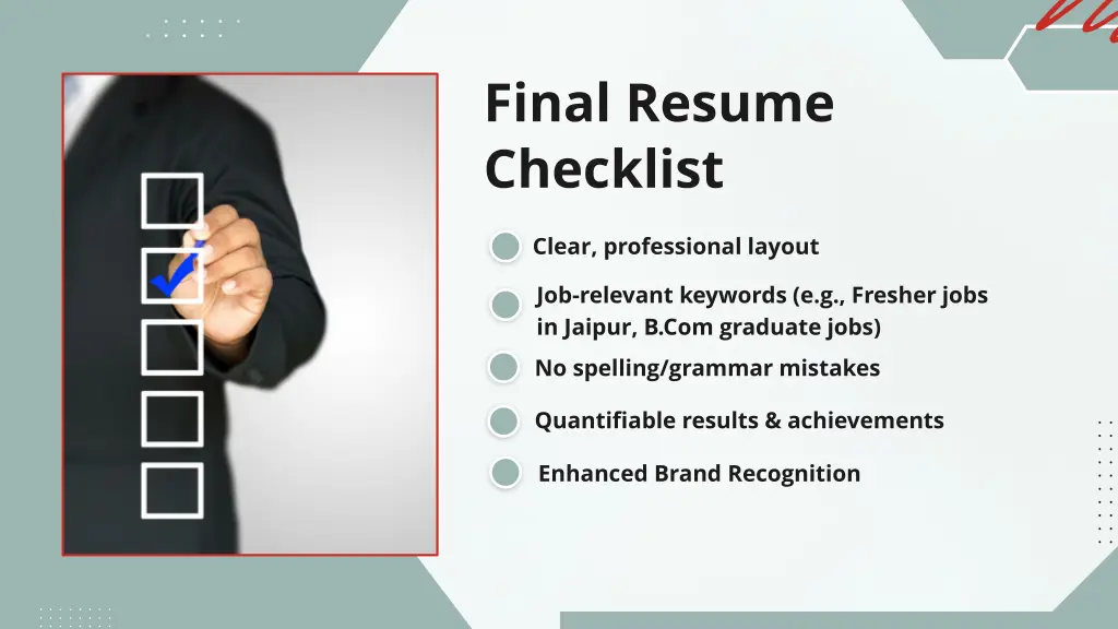 final resume checklist