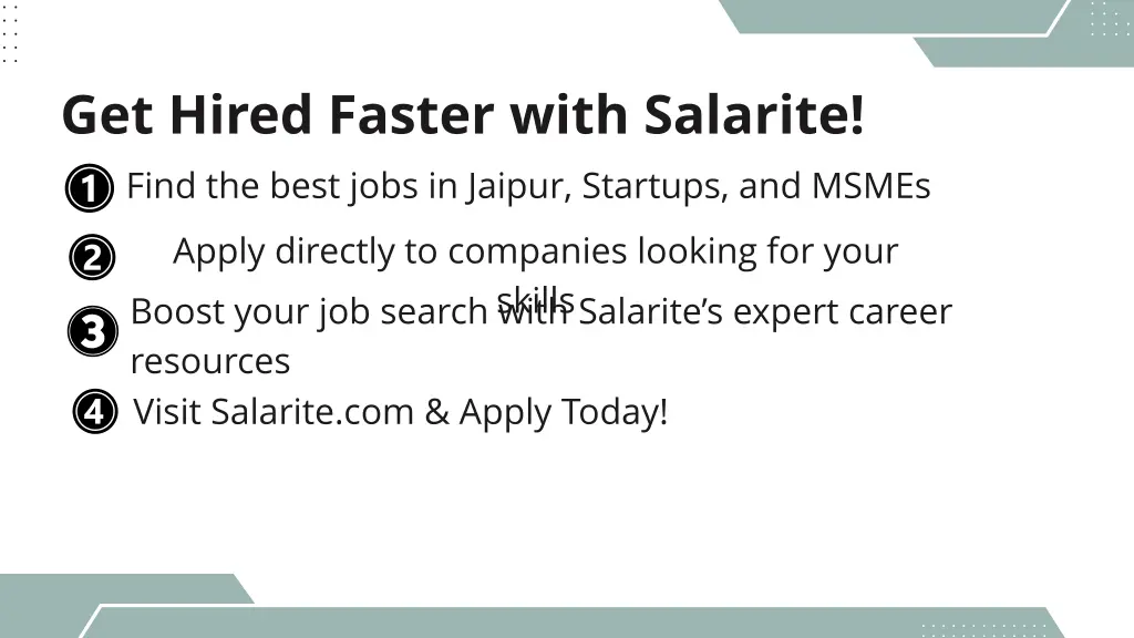get hired faster with salarite find the best jobs