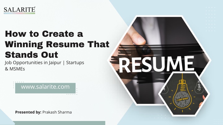 how to create a winning resume that stands